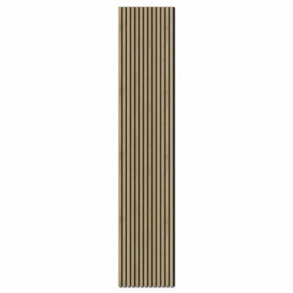 Akustický panel Denpanels Acu-Line tmavý dub s černou plstí. Nástěnný panel pro snížení hluku. Akustický panel Denpanels Acu-Line tmavý dub s černou plstí. Nástěnný panel pro snížení hluku.