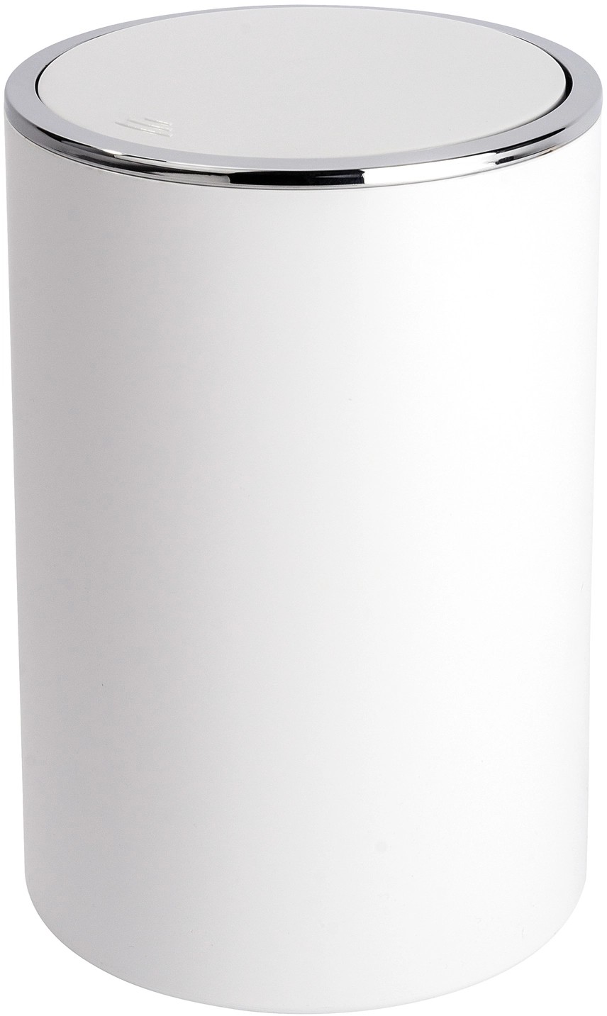 Wenko Kosmetický odpadkový koš s výkyvným víkem Inca, bílá, 5 l Wenko Kosmetický odpadkový koš s výkyvným víkem Inca, bílá, 5 l