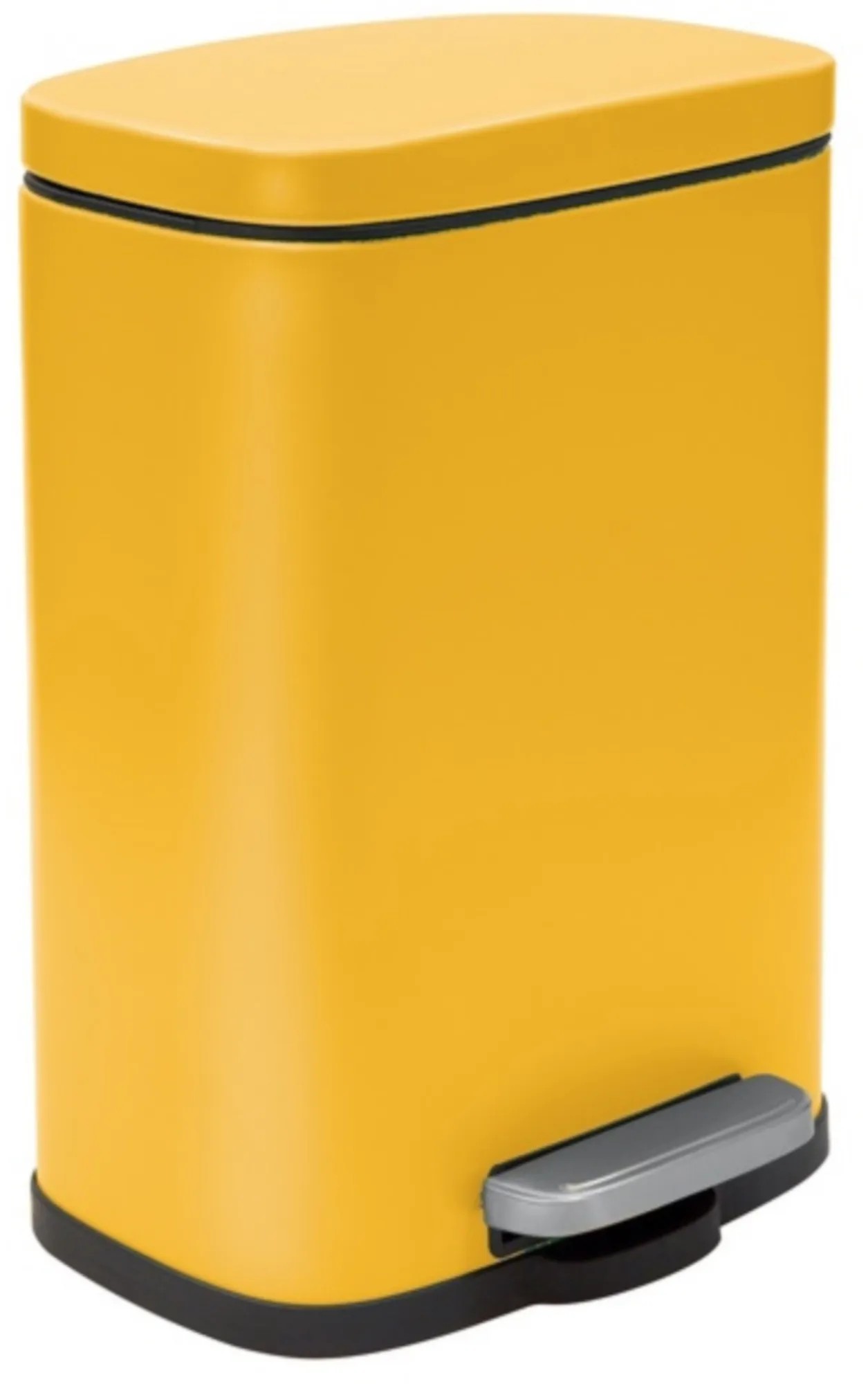 Spirella Nášlapný odpadkový koš Akira, šafránová matná, 5 l Spirella Nášlapný odpadkový koš Akira, šafránová matná, 5 l