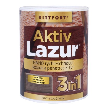 KITTFORT Nano lazura na dřevo Aktivlazur palisandr, 750 ml KITTFORT Nano lazura na dřevo Aktivlazur palisandr, 750 ml