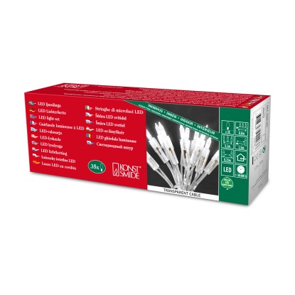 Konstsmide LED světelný mini řetěz, 35 LED diod, studená bílá Konstsmide LED světelný mini řetěz, 35 LED diod, studená bílá