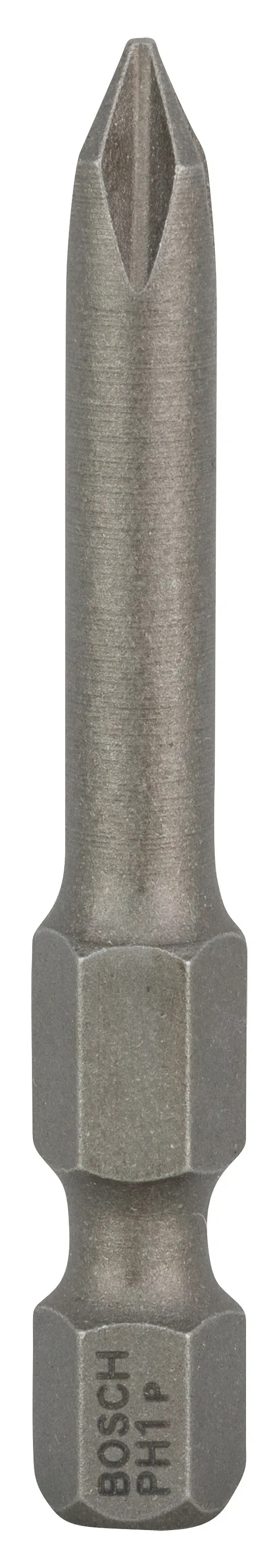 Šroubovací bit Bosch Extra Hard PH1, 49 mm, vhodný pro běžné šroubování. Šroubovací bit Bosch Extra Hard PH1, 49 mm, vhodný pro běžné šroubování.