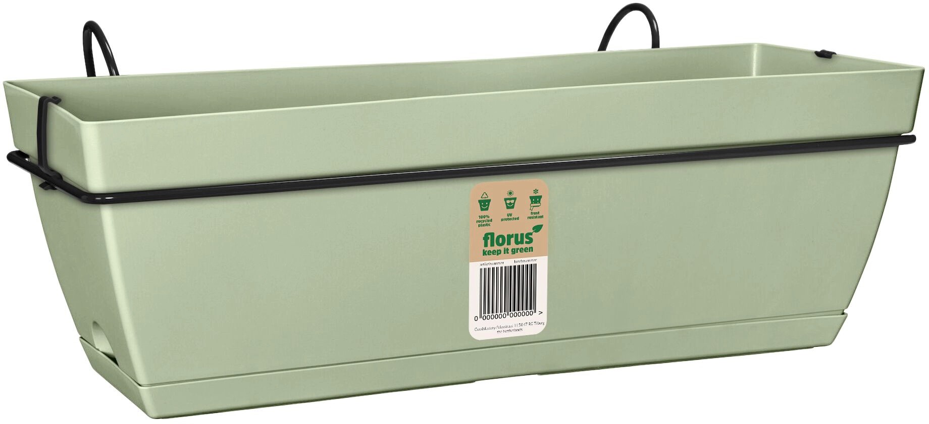 Ebertsankey Sada truhlíků na květiny Paris 50 x 18 x 27 cm mátová Ebertsankey Sada truhlíků na květiny Paris 50 x 18 x 27 cm mátová