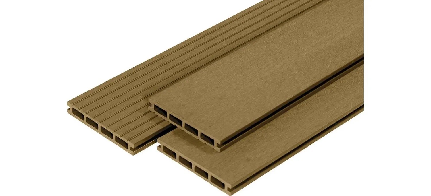 OBI WPC terasové prkno světle béžové 3000 x 21 x 145 mm OBI WPC terasové prkno světle béžové 3000 x 21 x 145 mm