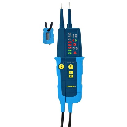 Zkoušečka napětí Pancontrol PAN MV-1000A, 12-1000V, s LED displejem a příslušenstvím. Zkoušečka napětí Pancontrol PAN MV-1000A, 12-1000V, s LED displejem a příslušenstvím.