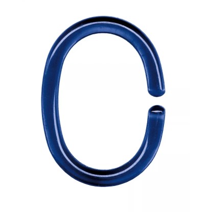 Kleine Wolke Kroužky pro sprchové závěsy tmavě modré, 12 ks Kleine Wolke Kroužky pro sprchové závěsy tmavě modré, 12 ks