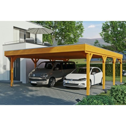 Skan Holz Přístřešek na auto Grunewald EPDM, dub světlý, 622 x 796 cm Skan Holz Přístřešek na auto Grunewald EPDM, dub světlý, 622 x 796 cm