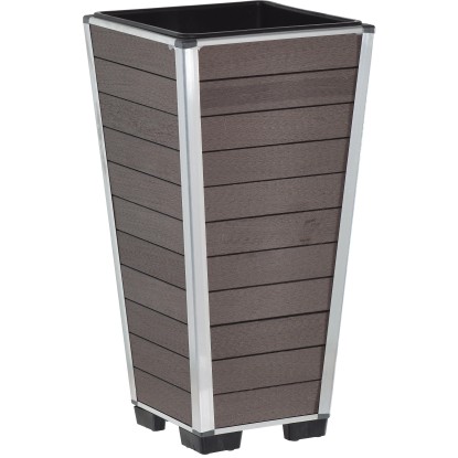 Gartenfreude Květináč WPC, hnědá, 27 x 27 x 53 cm Gartenfreude Květináč WPC, hnědá, 27 x 27 x 53 cm