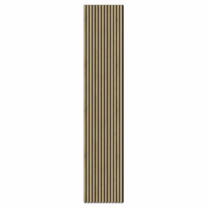 Denpanels Akustický panel ACU-Line MELAMIN dub tm. černá MDF černá plsť 240x52cm Denpanels Akustický panel ACU-Line MELAMIN dub tm. černá MDF černá plsť 240x52cm