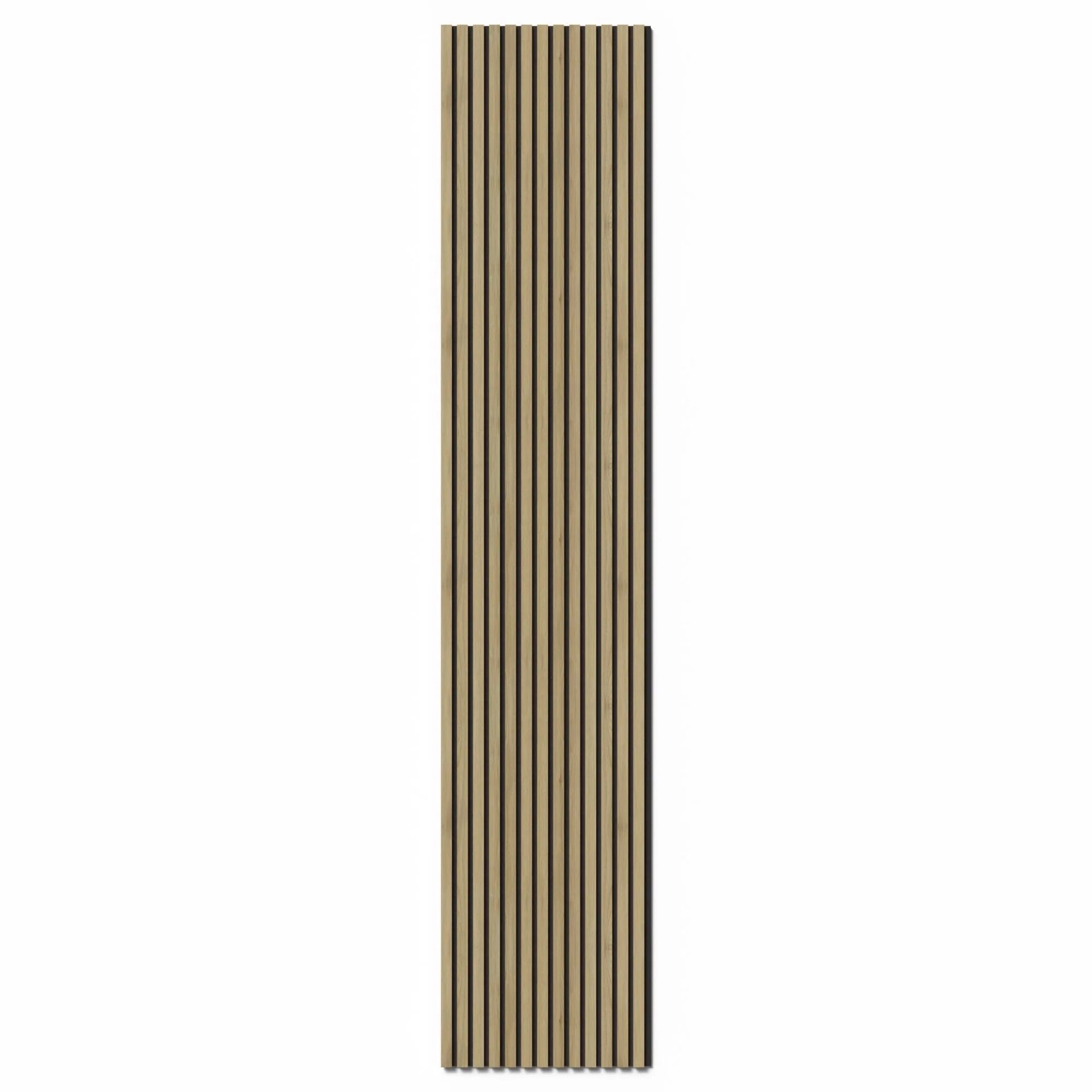 Denpanels Akustický panel ACU-Line MELAMIN dub tm. černá MDF černá plsť 240x52cm Denpanels Akustický panel ACU-Line MELAMIN dub tm. černá MDF černá plsť 240x52cm