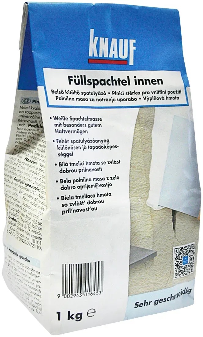 Knauf Sádrová výplňová hmota 1 kg Knauf Sádrová výplňová hmota 1 kg