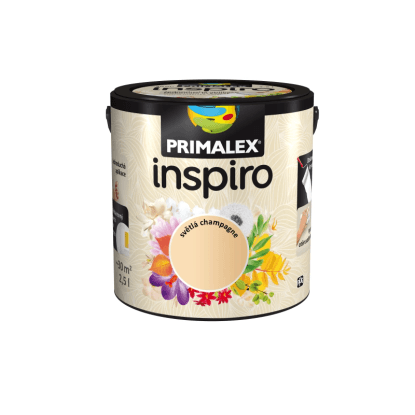 PRIMALEX Barevný vnitřní malířský nátěr Inspiro světlá champagne 2,5 l PRIMALEX Barevný vnitřní malířský nátěr Inspiro světlá champagne 2,5 l
