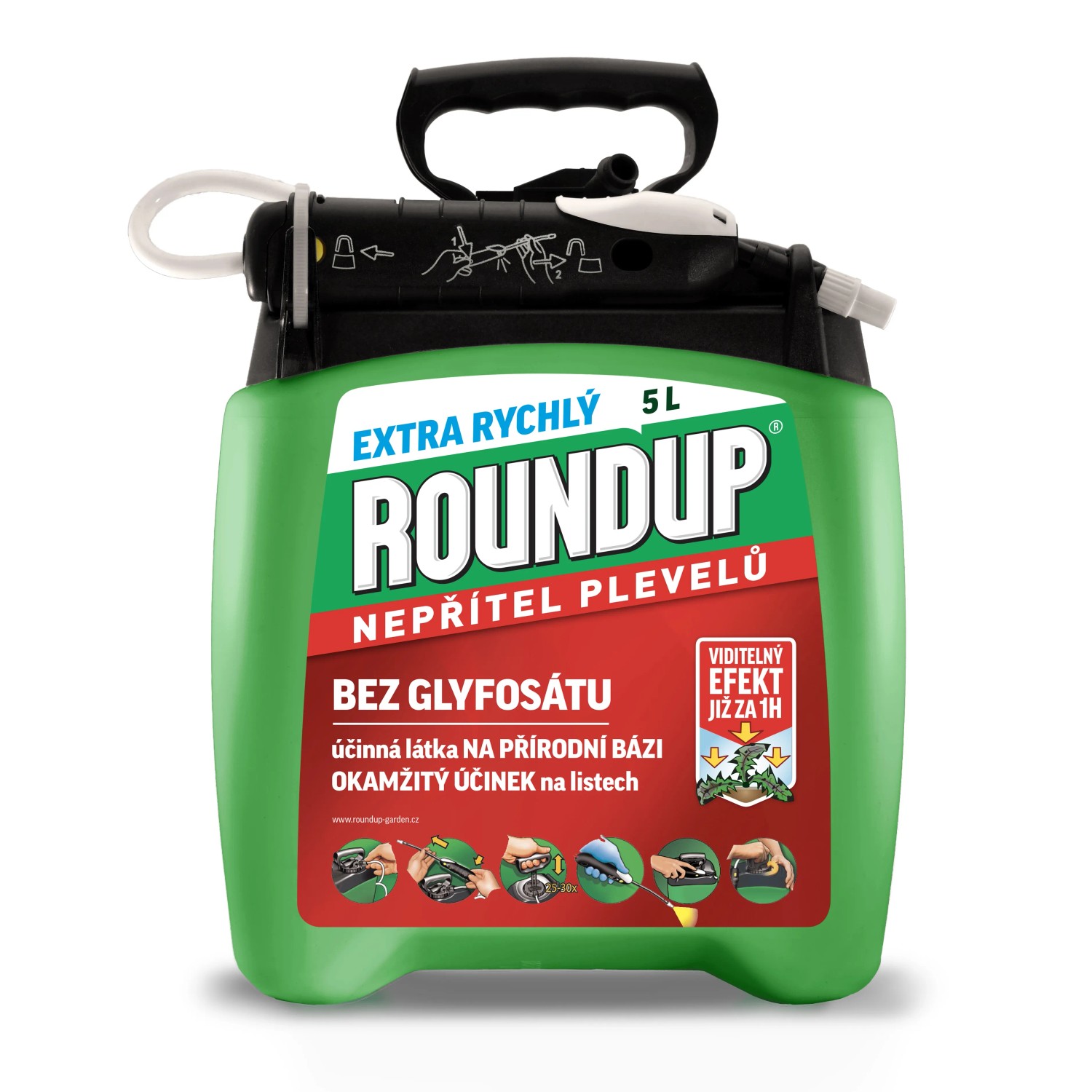Roundup Extra rychlý Pump&Go 5l Roundup Extra rychlý Pump&Go 5l