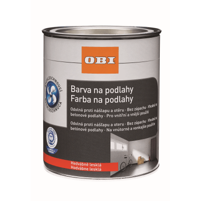 OBI Barva na podlahy kamenná šedá 750 ml OBI Barva na podlahy kamenná šedá 750 ml