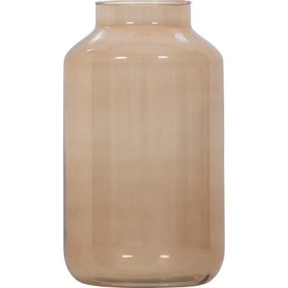 Skleněná váza hnědá 30,5 cm x průměr 16,5 cm Skleněná váza hnědá 30,5 cm x průměr 16,5 cm