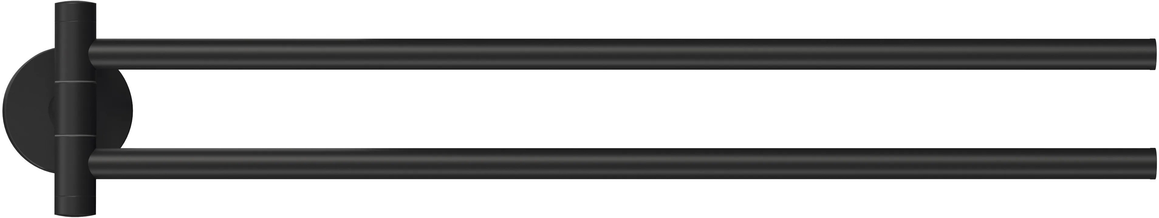 tesa Držák na ručník Moon dvouramenný, matná černá, 450 mm tesa Držák na ručník Moon dvouramenný, matná černá, 450 mm