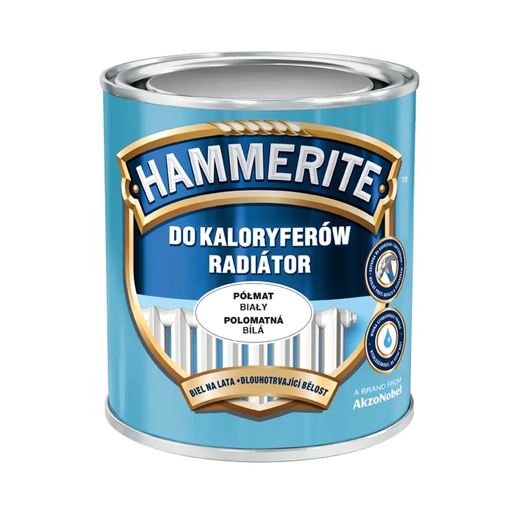 Hammerite Radiátor bílý lesklý 0,75 l Hammerite Radiátor bílý lesklý 0,75 l