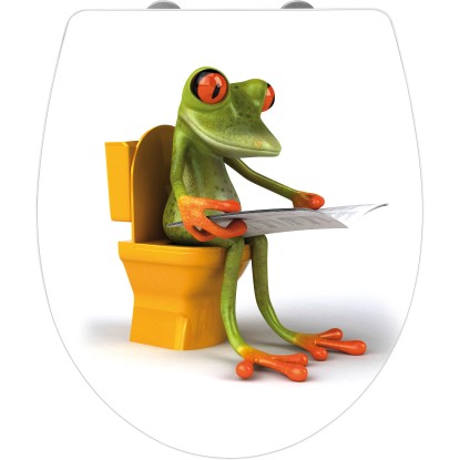 Wenko WC sedátko Frog News duroplast s automatickým sklápěním Wenko WC sedátko Frog News duroplast s automatickým sklápěním