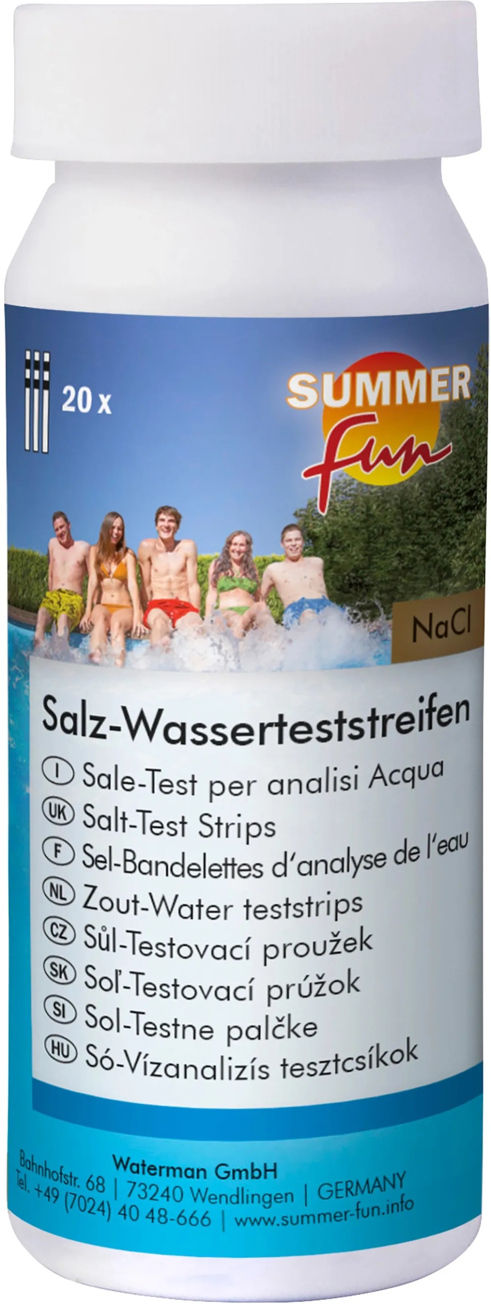 Summer Fun Testovací proužky sůl, 20 ks Summer Fun Testovací proužky sůl, 20 ks