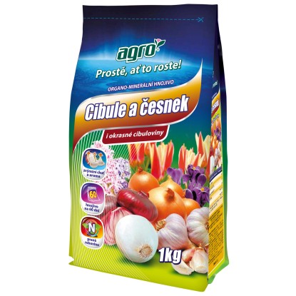 AGRO Organominerální hnojivo cibule a česnek 1 kg AGRO Organominerální hnojivo cibule a česnek 1 kg