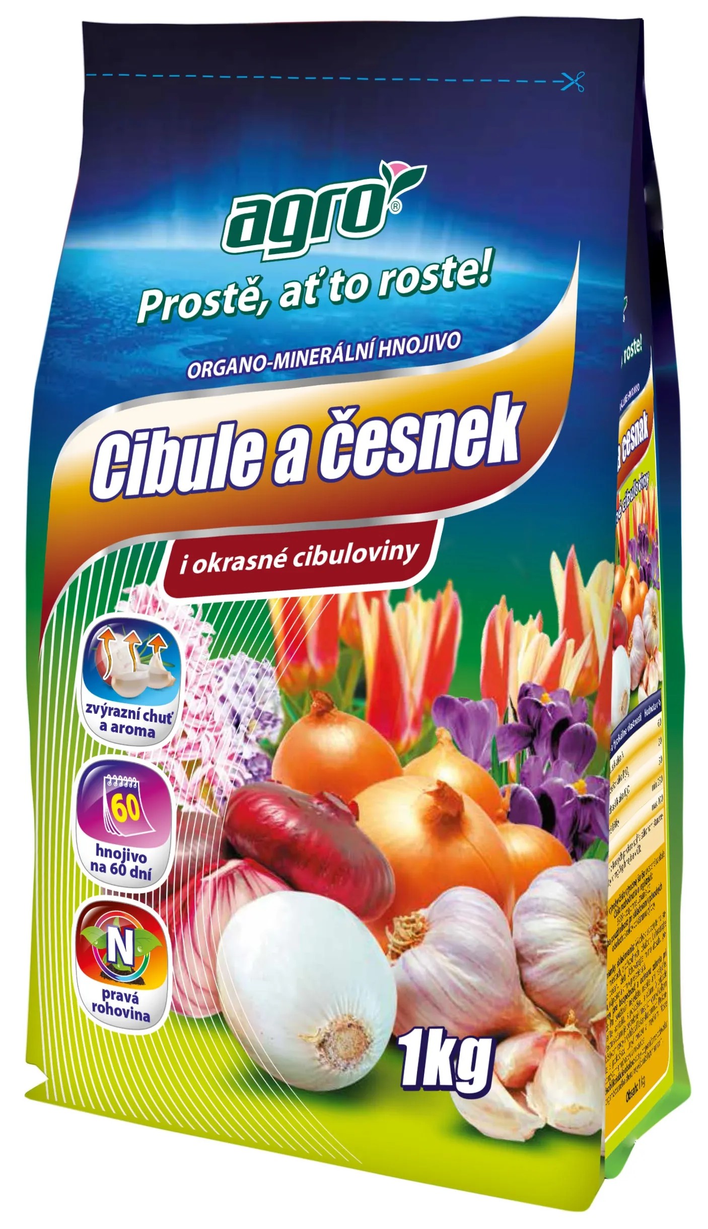 AGRO Organominerální hnojivo cibule a česnek 1 kg AGRO Organominerální hnojivo cibule a česnek 1 kg