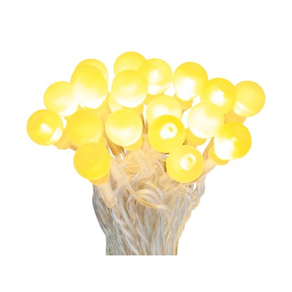 OBI LED světelný řetěz s koulemi 100 LED teplá bílá OBI LED světelný řetěz s koulemi 100 LED teplá bílá