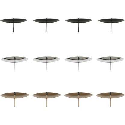 House of Seasons Kovový stojan na svíčky, různé barvy, 4 ks, 8 x 7 x 12,5 cm House of Seasons Kovový stojan na svíčky, různé barvy, 4 ks, 8 x 7 x 12,5 cm