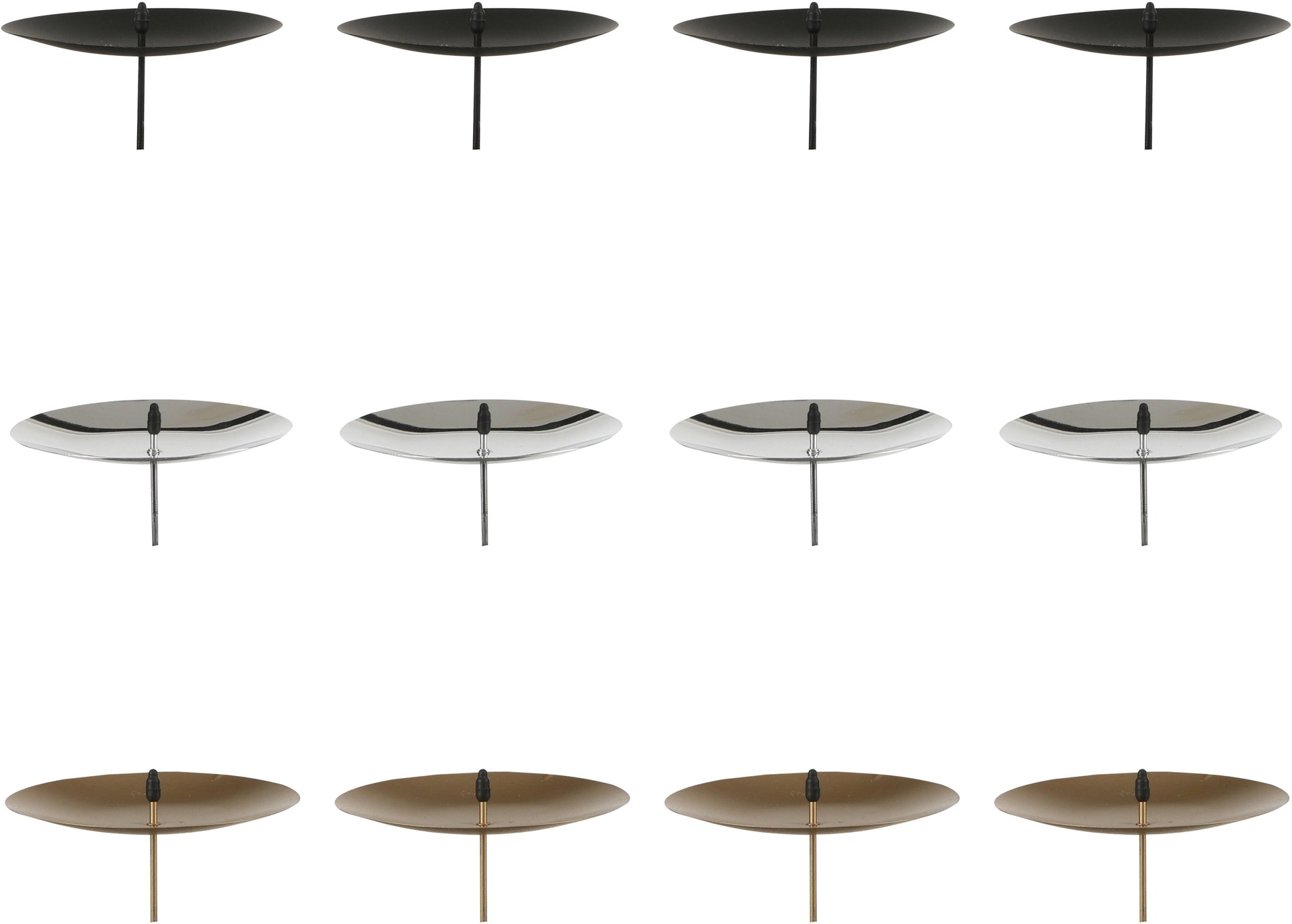 House of Seasons Kovový stojan na svíčky, různé barvy, 4 ks, 8 x 7 x 12,5 cm House of Seasons Kovový stojan na svíčky, různé barvy, 4 ks, 8 x 7 x 12,5 cm