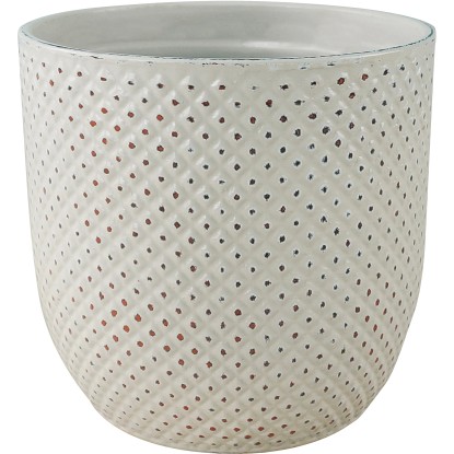 Keramický obal na květiny krémový Keramický obal na květiny krémový