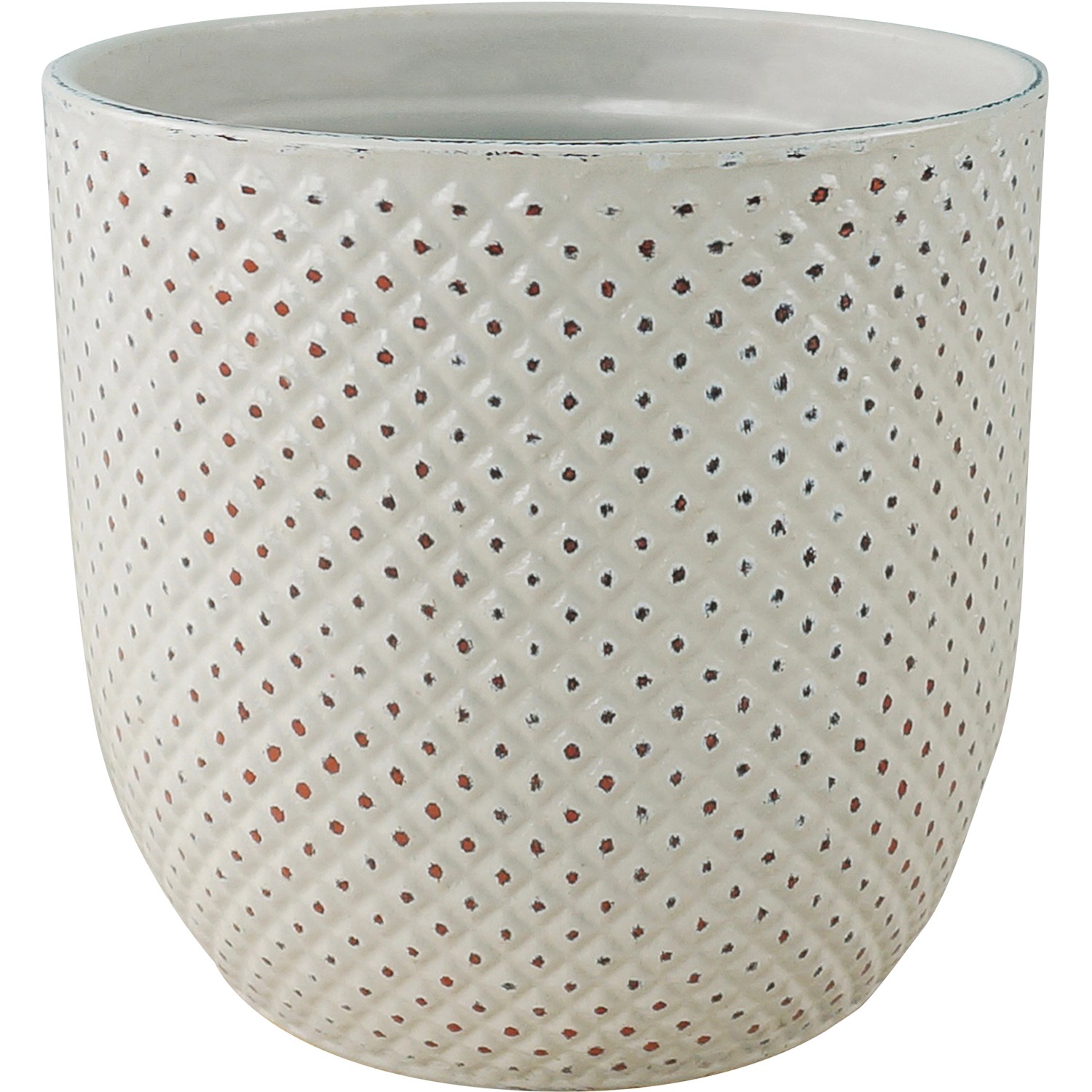 Keramický obal na květiny krémový Keramický obal na květiny krémový