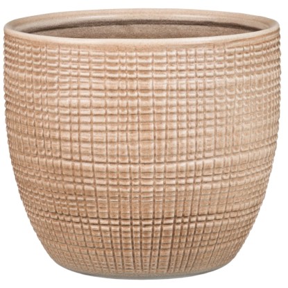 Scheurich květináč 866 Canela, Ø 22 cm, keramický s texturou, pro interiér. Scheurich květináč 866 Canela, Ø 22 cm, keramický s texturou, pro interiér.