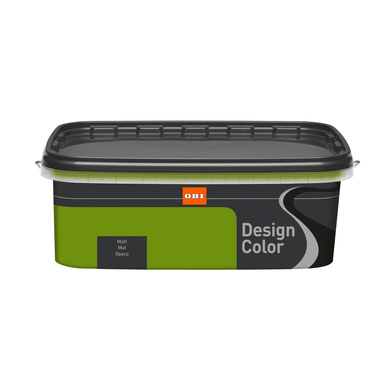 OBI Design Color Olive matný, 2,5 l, pro interiéry. Barevná nástěnná barva v kbelíku. OBI Design Color Olive matný, 2,5 l, pro interiéry. Barevná nástěnná barva v kbelíku.