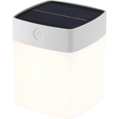 Solární stolní lampa kvádr bílý Solární stolní lampa kvádr bílý