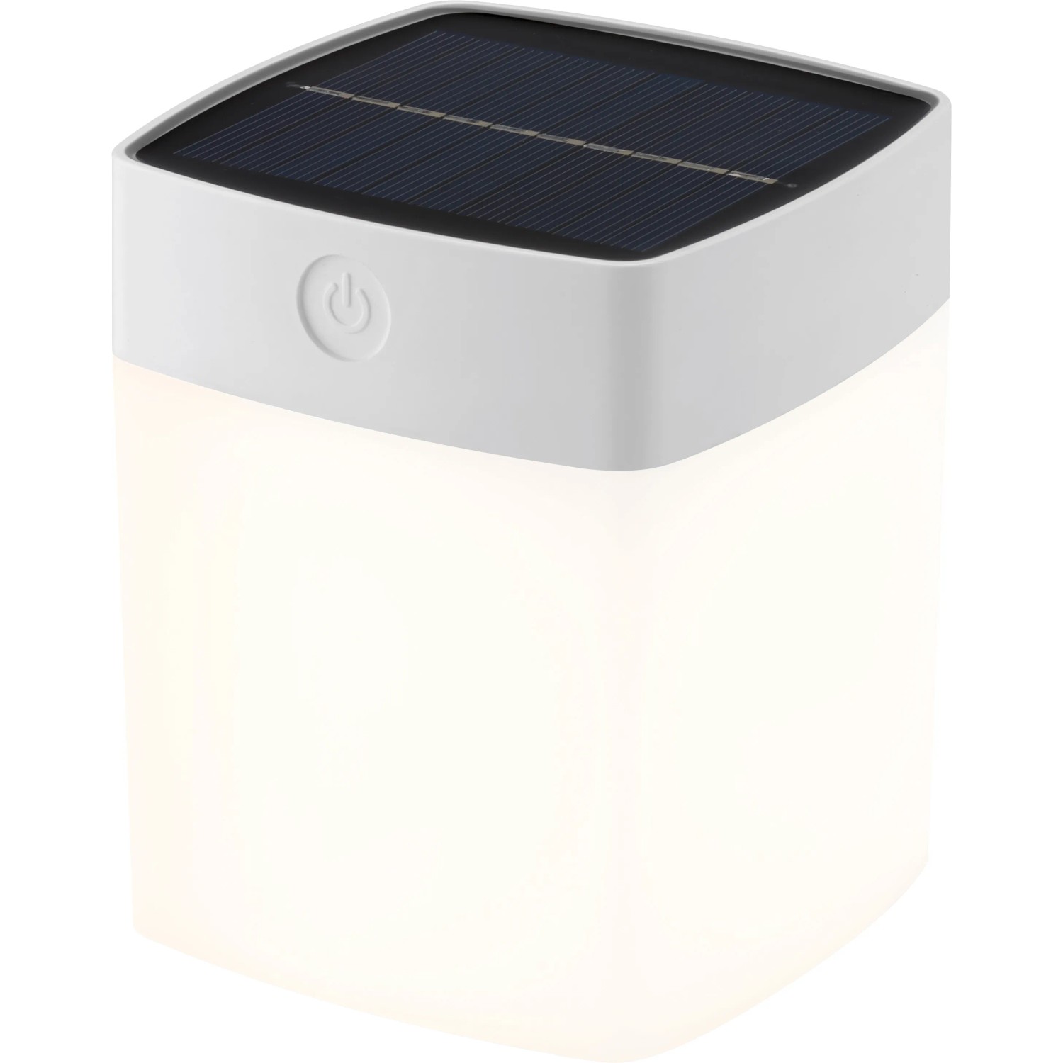 Solární stolní lampa kvádr bílý Solární stolní lampa kvádr bílý