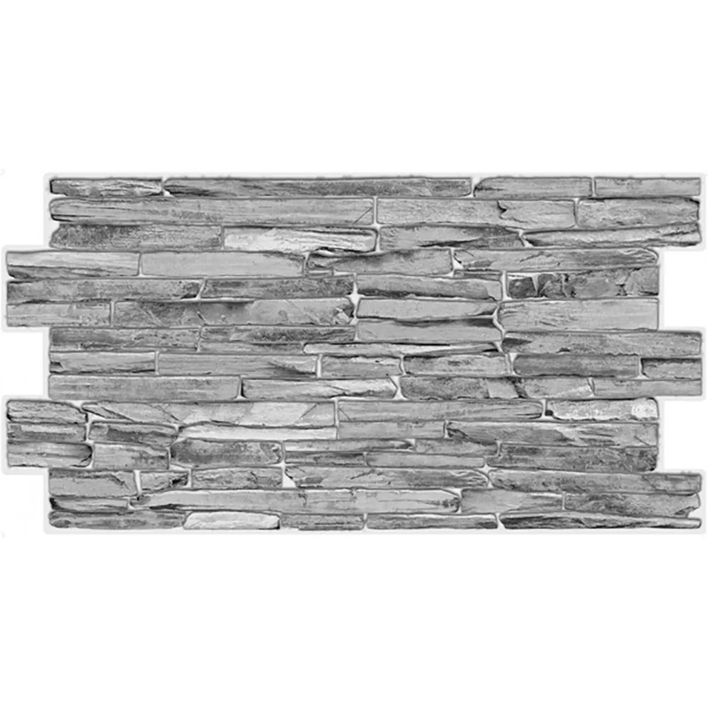 Šedý dekorativní panel t.b.t. se vzhledem kamene pro design stěn. Šedý dekorativní panel t.b.t. se vzhledem kamene pro design stěn.