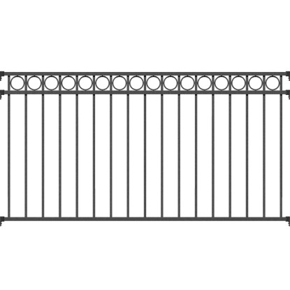 Plotové pole pro kovový plot Circle antracitové 120 cm x 200 cm Plotové pole pro kovový plot Circle antracitové 120 cm x 200 cm