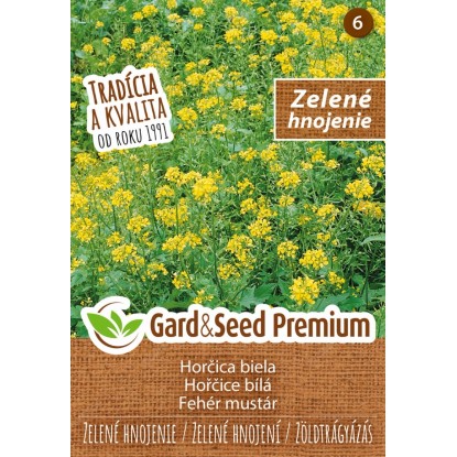 GardenSeed Premium Semínka Hořčice bílá - zelené hnojení GardenSeed Premium Semínka Hořčice bílá - zelené hnojení