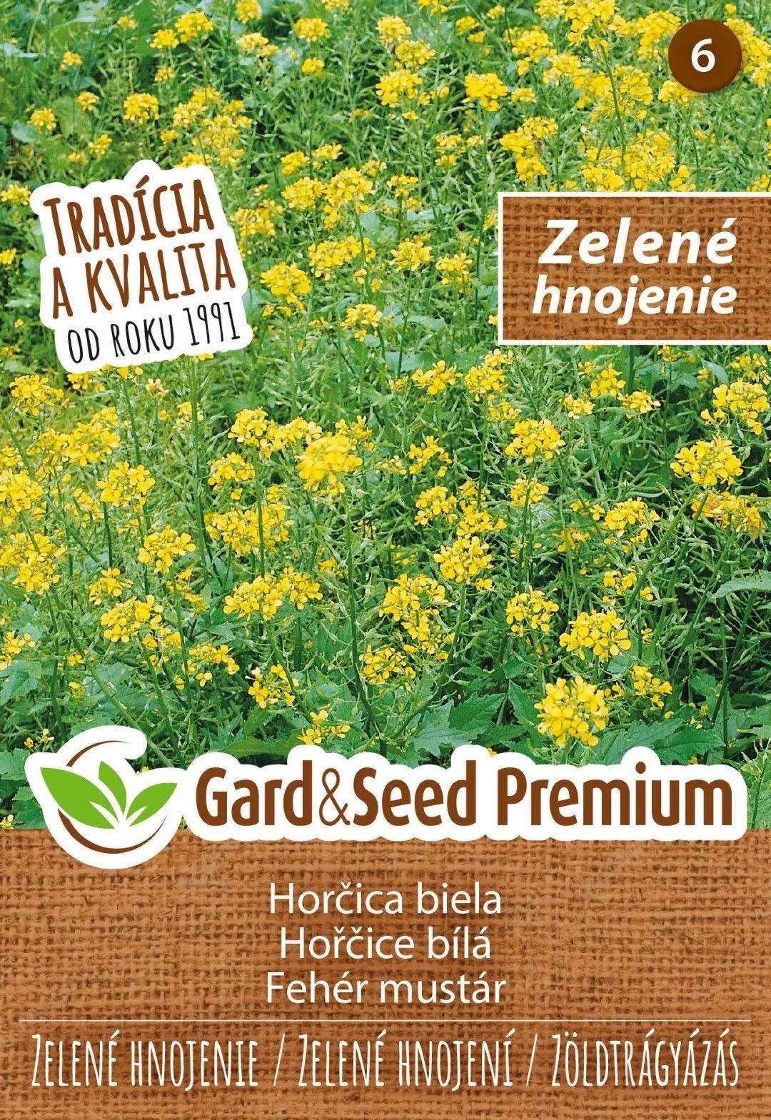 GardenSeed Premium Semínka Hořčice bílá - zelené hnojení GardenSeed Premium Semínka Hořčice bílá - zelené hnojení