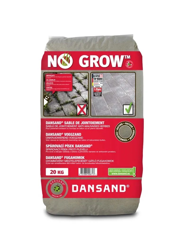 DANSAND® No GROW™ Spárový písek - spárový písek proti plevelu DANSAND® No GROW™ Spárový písek - spárový písek proti plevelu