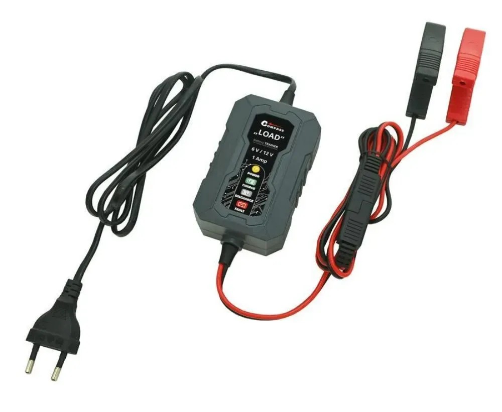 COMPASS Nabíječka akumulátoru LOAD udržovací 1Amp 6/12V COMPASS Nabíječka akumulátoru LOAD udržovací 1Amp 6/12V