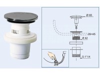 Umyvadlová výpusť Qlick Qlack 9 cm, bílá Umyvadlová výpusť Qlick Qlack 9 cm, bílá