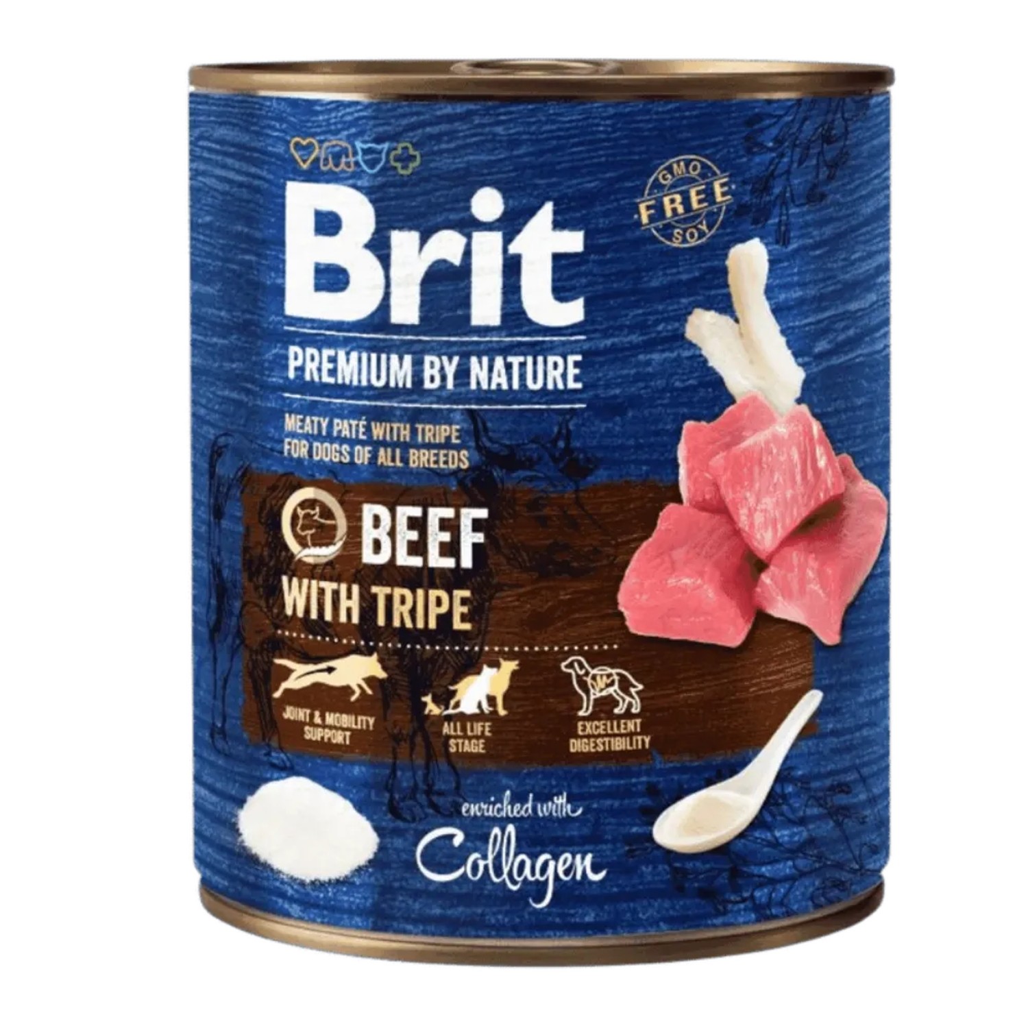 Brit Konzerva pro psy Premium by Nature Beef with Tripe, 800 g