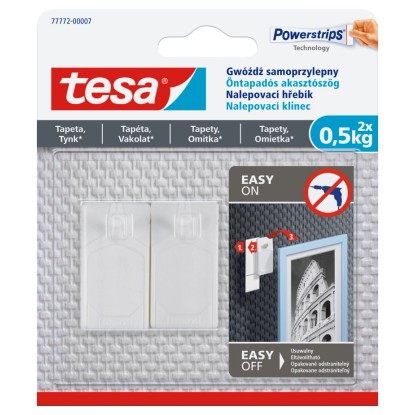 tesa Nalepovací hřebík na tapety a omítku 0,5 kg, 2 ks
