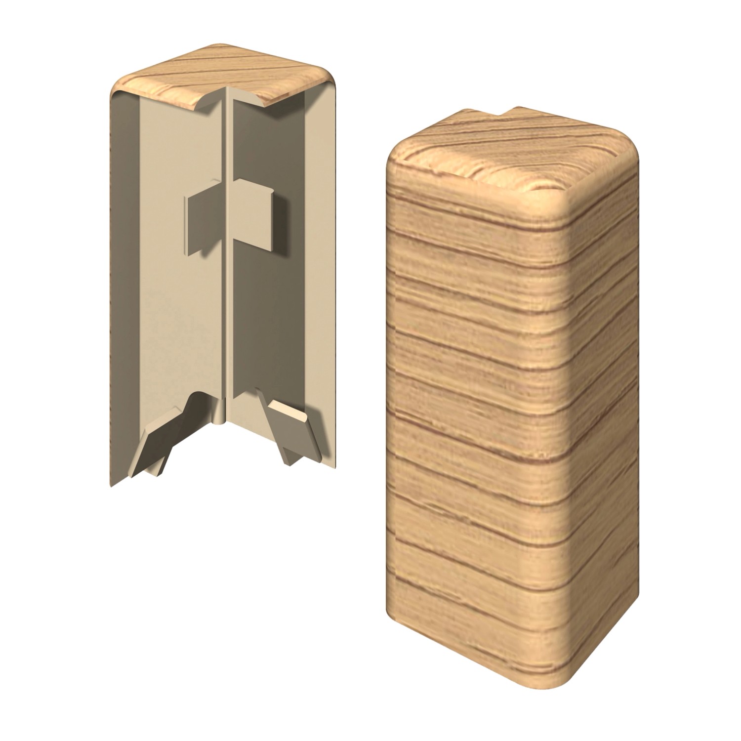 Egger Vnější roh pro soklovou lištu CUBICAL cub cappuccino, 2 ks