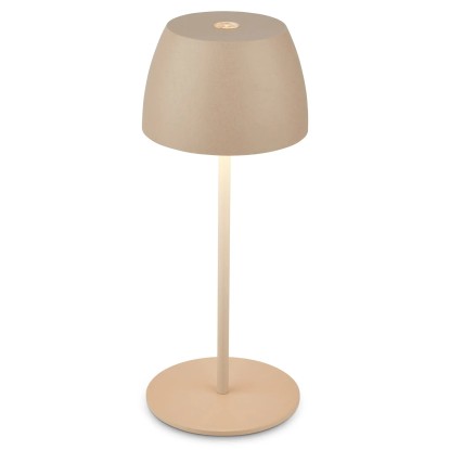 BRILONER Dobíjecí stolní lampa Serina Mini 2,5W 150lm 2700K béžová pr. 8x20 cm