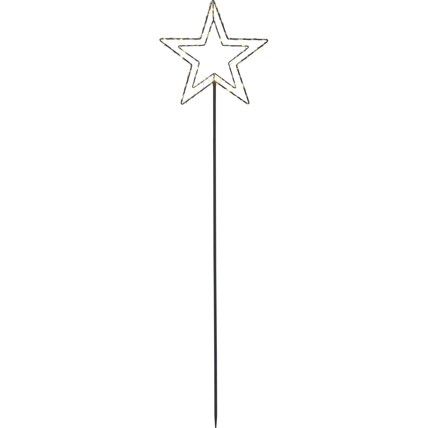 VLC LED vánoční zahradní zápich hvězda 118,5 x 31 x 0,8 cm