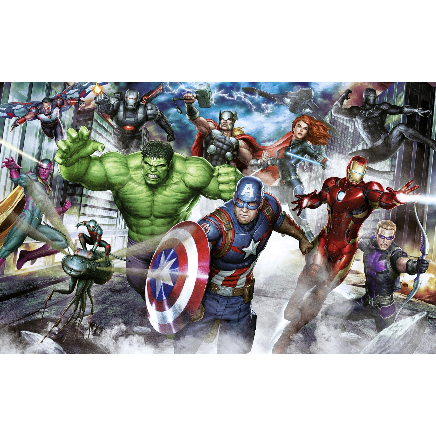 Komar Vliesová fototapeta Marvel Avengers Assemble 400 x 250 cm
