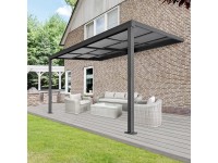 Floraworld Zastřešení na terasu Air antracitové (Š x H) 390 cm x 299 cm