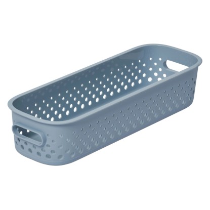 SmartStore Úložný koš Essence Slim modrý 29,5 x 10 x 6,5 cm, 1,3 l
