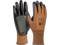 LUX-TOOLS Montážní rukavice, světle hnědé, vel. 8